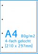 Rieter - A4 Papier 4-fach gelocht in Clever-Box