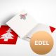 Weihnachtskarten gefaltet edel