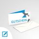 Gutscheinkarte gefaltet DIN lang quer