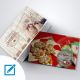 Weihnachtskarte A5 quer mit Vorlagen
