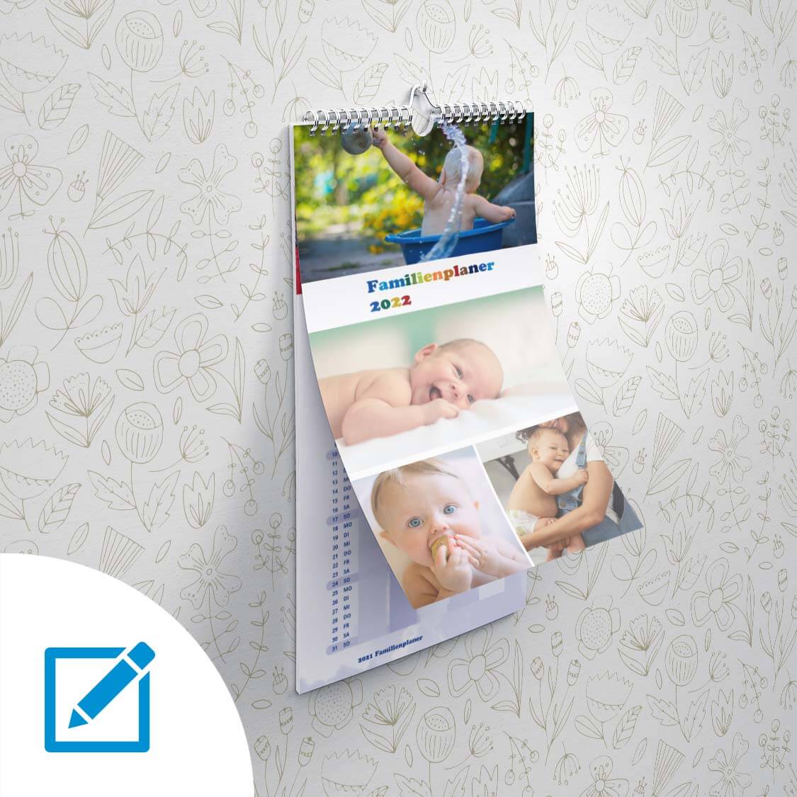 Kalender/Familienplaner A3 hoch schmal 2023 online erstellen