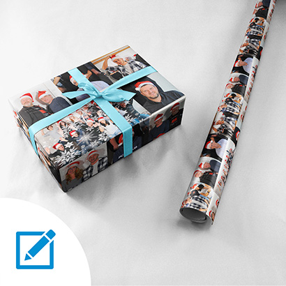 Fotocollage als Geschenkpapier erstellen