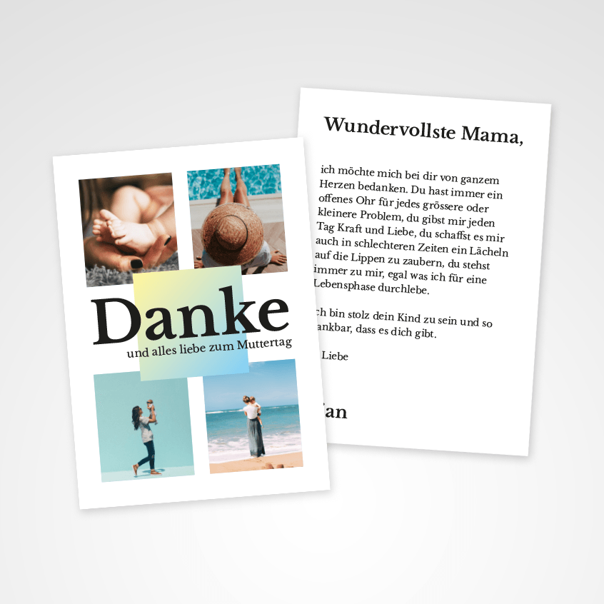 Muttertagskarte A5 Mutterliebe
