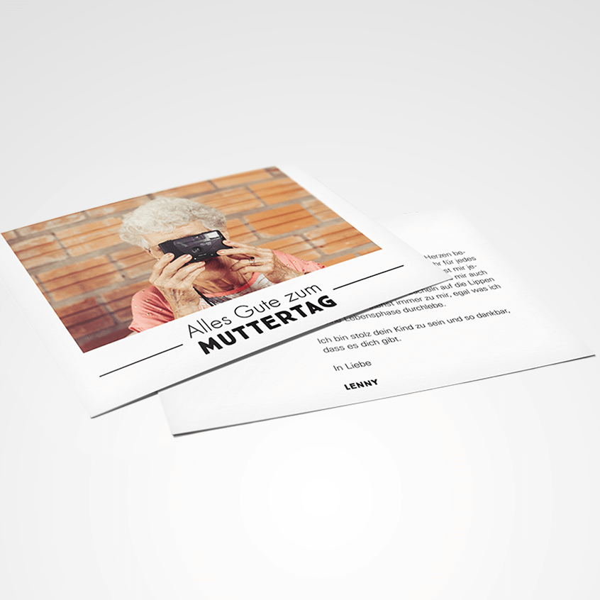 Muttertagskarte A5 Nostalgie