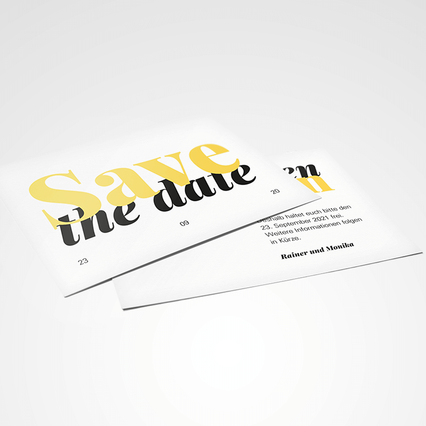 Save the date A6 Pure Liebe