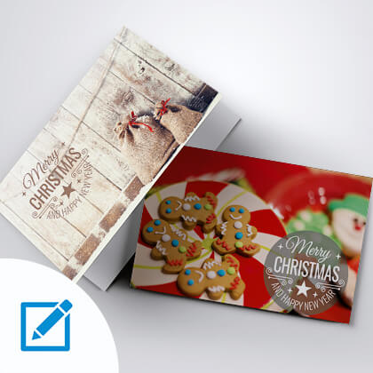 Weihnachtliche Faltkarte